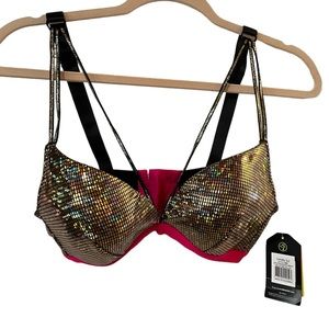 Zumba Light Up The Dance Floor Bra NWT L